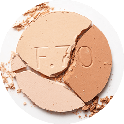 Trio of broken finishing powders in three different shades